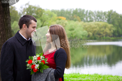 Image of lovers talking