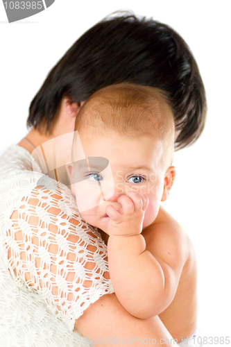 Image of Baby chewing finger