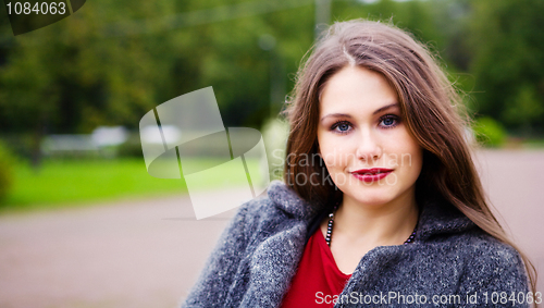 Image of Pensive young woman