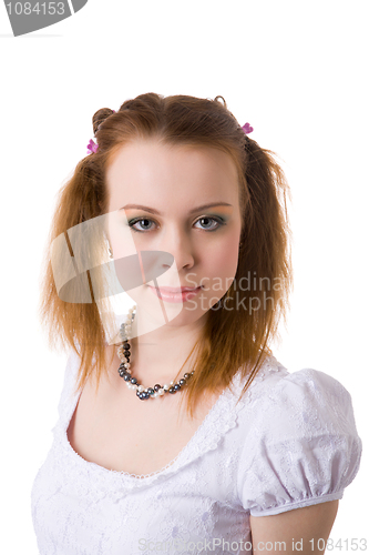 Image of funny redhead woman