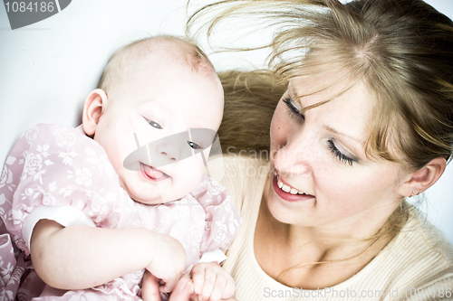 Image of Happy mother and baby