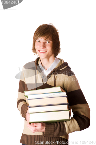 Image of student holding books