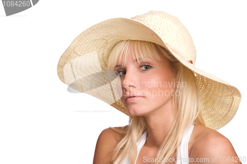 Image of Woman in straw