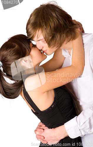 Image of couple kissing