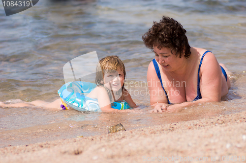 Image of Grandmother and grandchild