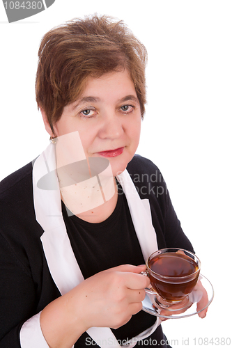 Image of Woman with tea