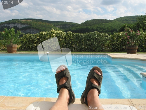 Image of At the pool - Provence, France.