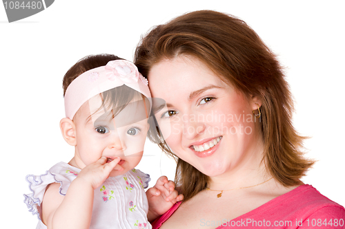 Image of Mother holding baby