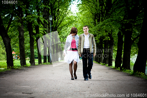 Image of couple walking