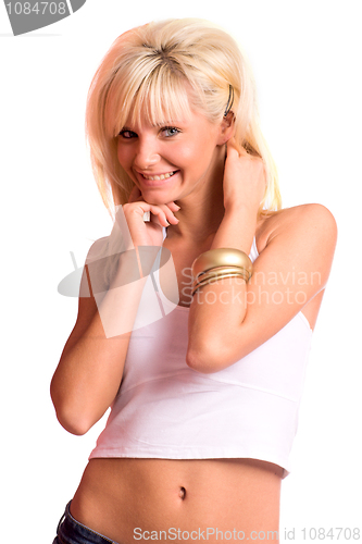 Image of Young blond woman