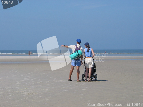 Image of Family at the beach.