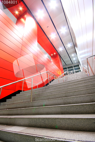 Image of long stair in a modern building