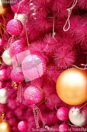 Image of pink christmas background