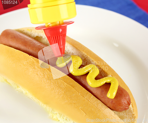 Image of Mustard On Hot Dog