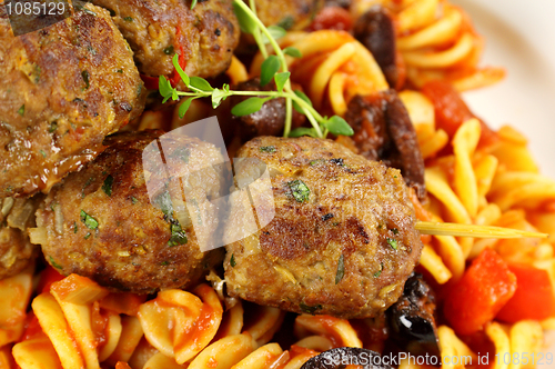 Image of Meatballs On Pasta