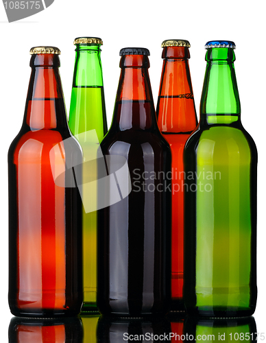 Image of Five bottles of beer