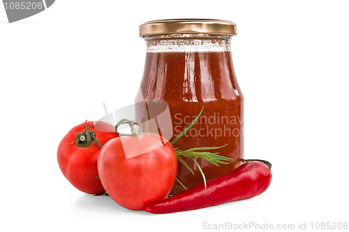 Image of Tomato ketchup with pepper and tarragon