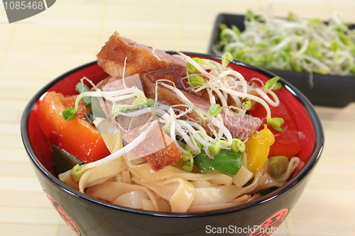 Image of Duck breast with fried noodles