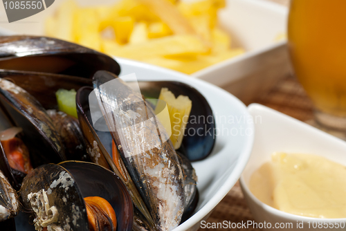 Image of Belgian style mussels