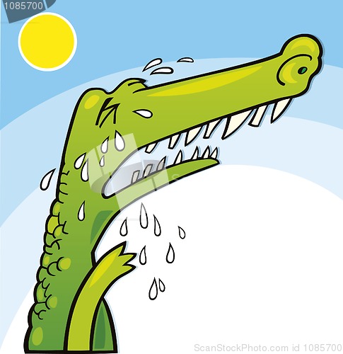 Image of Crying crocodile