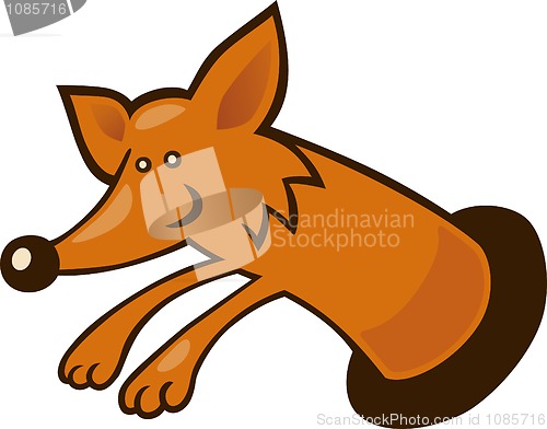 Image of Fox in burrow