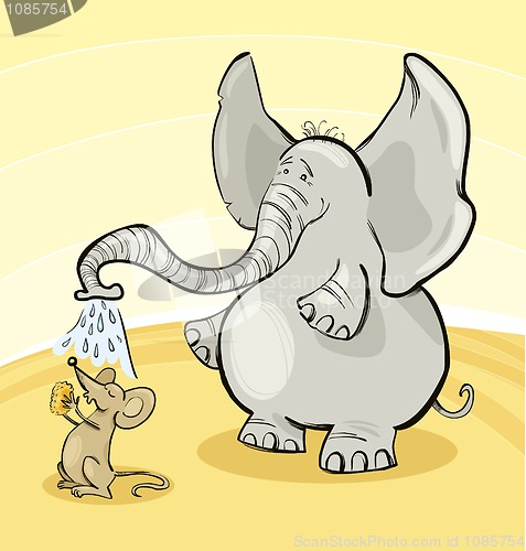 Image of Mouse and Elephant