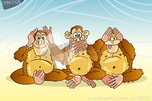 Image of Three monkeys