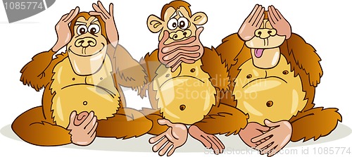 Image of Three monkeys