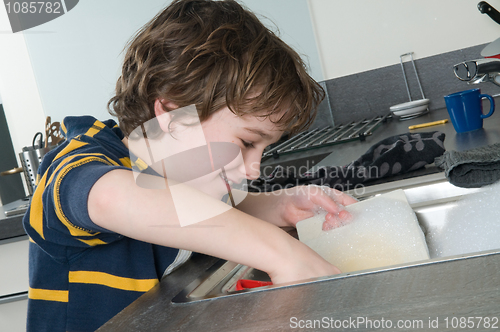 Image of Doing the dishes