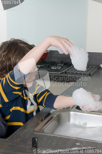 Image of Having fun with soap