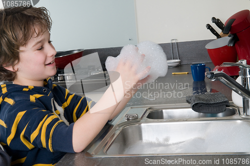 Image of Having fun with soap