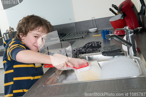 Image of Doing the dishes