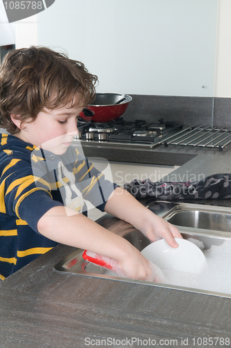 Image of Doing the dishes