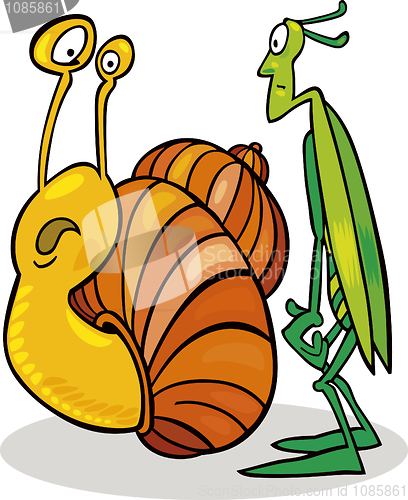 Image of Snail and Grasshopper