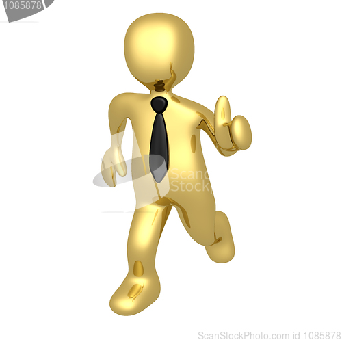 Image of Businessman Running