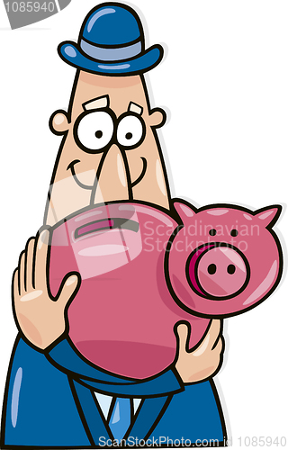 Image of Man with savings