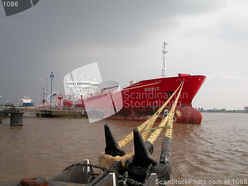 Image of Moored Ship