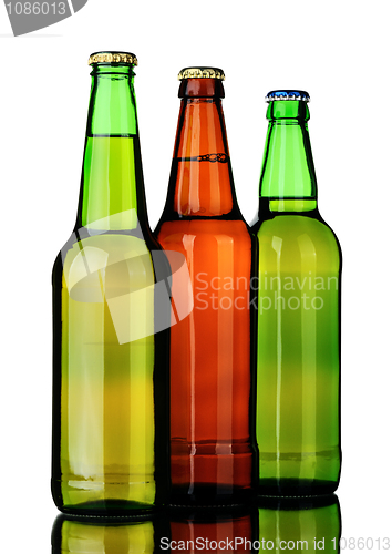 Image of Tree bottles of beer