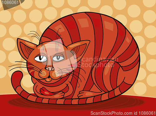 Image of Sleepy Red Cat