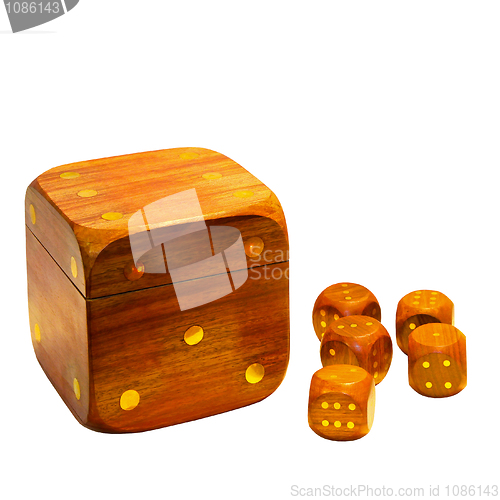 Image of Wooden dices