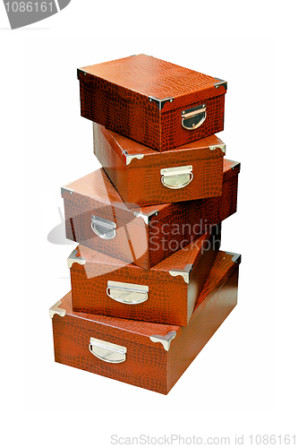 Image of Brown boxes