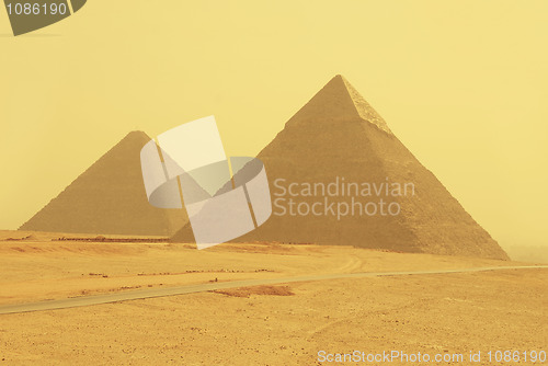 Image of Yellow pyramids