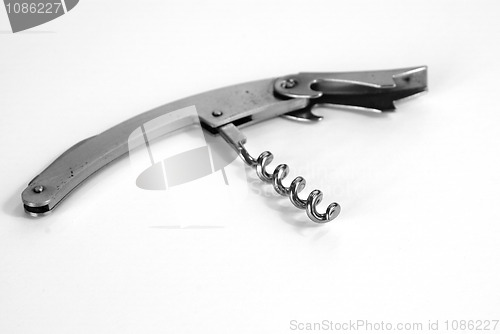 Image of Corkscrew on white table