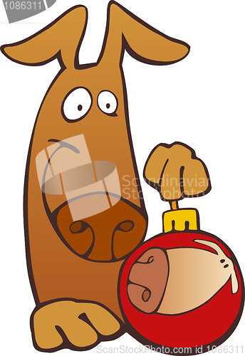 Image of Christmas dog