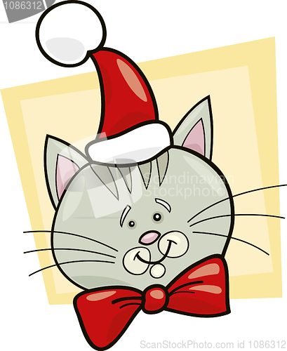 Image of Cat santa