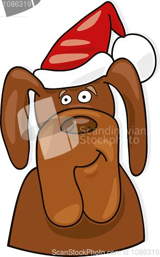 Image of Christmas dog