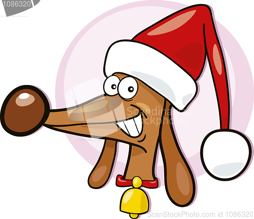 Image of Dog santa