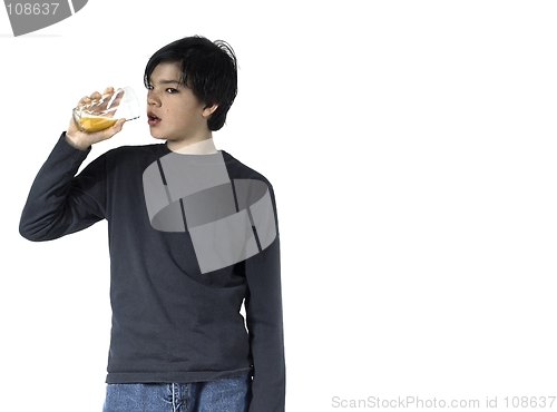 Image of  drinking juice