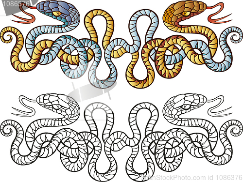 Image of Snakes tattoo design