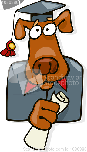 Image of Graduate dog